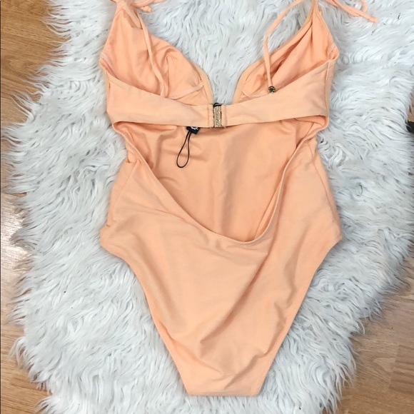 For Love & Lemon Peach Monaco One-Piece - Picture 3 of 8